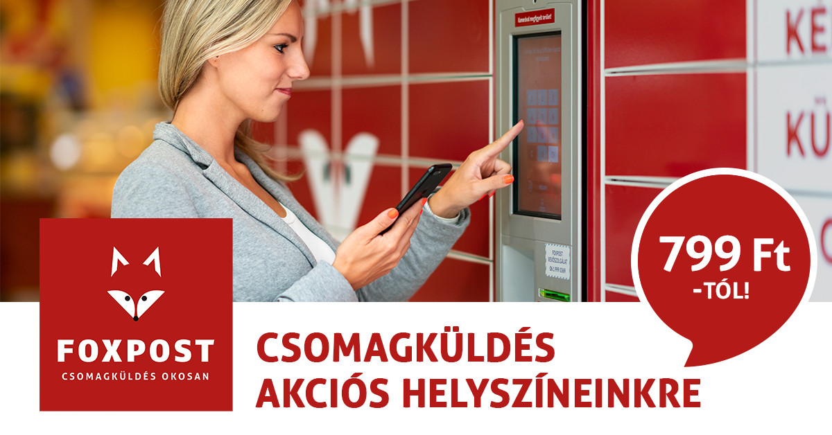 Csomagautomata Szeged Olajbányásztér Csomag átvétele